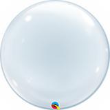 Balão bubble 24" transparente - 61 cm - Qualatex