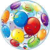 Balão bubble transparente 22" balões - 56 cm - Qualatex