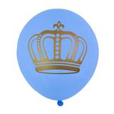 Balão coroa azul - Art latex