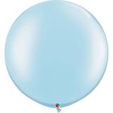 Balão de látex 30" azul claro perolado - 76cm - 1un - Qualatex