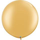 Balão de látex 30" ouro - 76cm - 1un - Qualatex