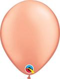 Balão de látex 5" rose gold - 12cm - 10 un - Qualatex