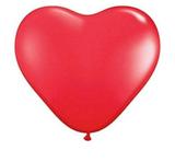 Balão de Látex Coração Vermelho 6" 10cm 50un Pic Pic