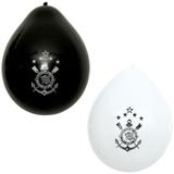 Balão de Látex Corinthians 25 unidades - Festabox