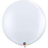 Balão de látex gigante 3' - branco - 91 cm - 1un - Qualatex
