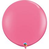 Balão de látex gigante 3' - rosa - 91 cm - 1un - Qualatex