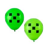 Balão de Látex para Festa Minecraft 25 unidades Happy Day - Festabox