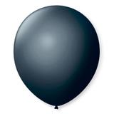 Balão de Látex Preto Ébano 50 unidades - São Roque - Festabox