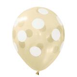 Balão de Látex Transparente Poá Branco n10 25cm 25 unidades Pic Pic - Festabox