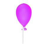 Balão de Vidro Fosco Rosa Decoração Festas - Cromus