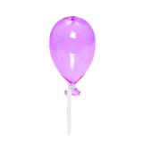 Balão de Vidro Transparente Rosa Decoração Festas - Cromus
