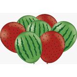 Balao decorado n.09 melancia pct.c/25 - Festcolor