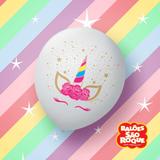 Balao Decorado N.090 Unicornio CHARM - Sao roque