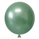 Balão Látex Alumínio Verde 25 unidades Happy Day - Festabox