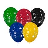Balão Látex de Estrelas Coloridos n10 28cm 25 unidades Balloontech - Festabox