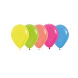 Balão Latex Festa Neon Decorativo Sortido R5 Pacote ckm 50un - Cromus