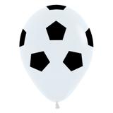 Balão Latex Impresso 360 Fashion Bola De Futebol R12 12un - Cromus