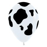 Balão Latex Impresso 360 Fashion Vaca R12 Pacote com 12un - Cromus