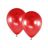 Balão Látex Nº 10 - 25cm Platino Vermelho c/ 25 unidades - Riberball