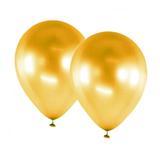 Balão Látex Nº 10 Platino Ouro c/ 25 unidades - Riberball
