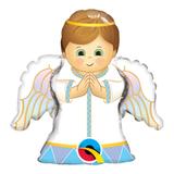 Balão metalizado 14 polegadas - anjo - menino - qualatex