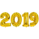 Balão Metalizado 2018 Dourado - Festabox