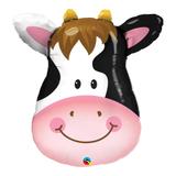 Balão metalizado 32 polegadas - vaca feliz - qualatex