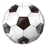 Balão metalizado 36 pol - bola de futebol - qualatex