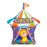 Balão metalizado 36 polegadas - leão de circo com toldo grande - qualatex