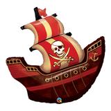 Balão metalizado 40 polegadas - navio pirata - qualatex