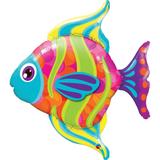 Balão metalizado 43" peixe - 109cm - 1un - Qualatex