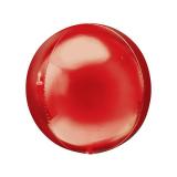 Balão Metalizado 4D Esfera Vermelha - Qfesta