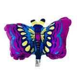 Balão Metalizado Borboleta Colorida 9" - Flexmetal
