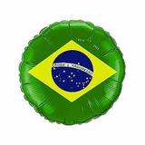 Balão Metalizado Brasil Copa do Mundo n9 - Festabox