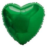Balão Metalizado Coração 4 polegadas - 10 cm Verde - Mundo bizarro
