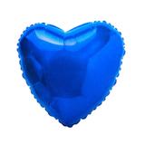 Balão Metalizado Coração Azul - Flexmetal - Festabox