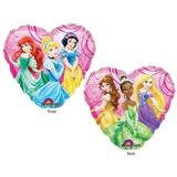 Balão Metalizado Coração Princesas - Mundo bizarro