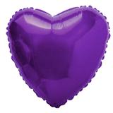 Balão Metalizado Coração Roxo - Flexmetal - Festabox