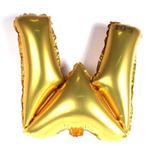 Balão Metalizado Dourado Letra W - 40cm - Impordado