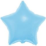 Balão Metalizado Estrela 4 polegadas - 10 cm Azul Claro - Mundo bizarro
