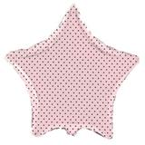 Balão Metalizado Estrela Rosa Poá Marrom 9" - Flexmetal
