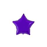 Balão Metalizado Estrela Roxa - Flexmetal - Festabox