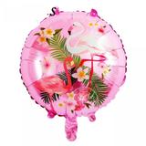 Balão Metalizado Flamingo Redondo 45 cm - Rn embalagens