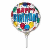 Balão Metalizado Happy Birthday n9 - Festabox