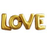Balão Metalizado LOVE Dourado - Festabox
