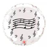 Balão Metalizado Notas Musicais Prata - Festabox