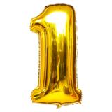 Balão Metalizado Numero 1 Max Braz Dourado - Maxbraz