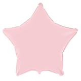 Balão Metalizado para Festas Estrela 45 cm Rosa Bebê 1 unid - Rn embalagens