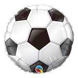 Balão metalizado redondo 18 polegadas - bola de futebol - qualatex