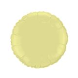 Balão Metalizado Redondo Amarelo Baby - Flexmetal - Festabox